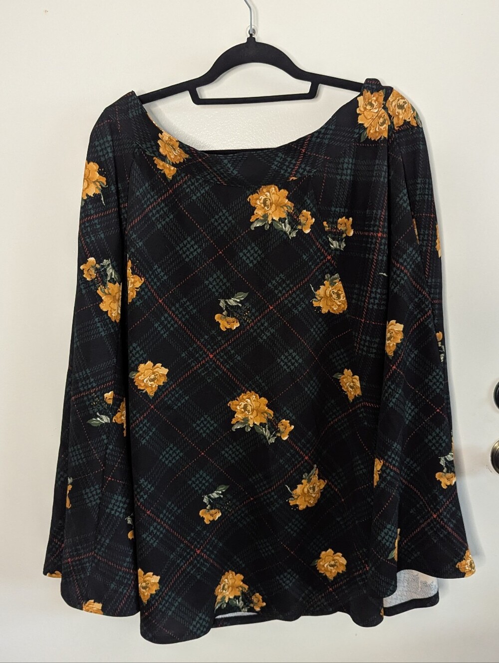 Steady Clothing Marigold Plaid Skirt 2XL With Pockets